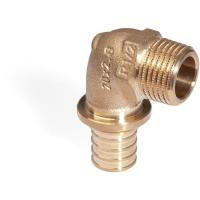 Угольник-переходник Rehau Н, 20 х 3/4 бронза (RX)