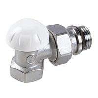 Клапан Giacomini R14TG, угловой, 1/2", 1/2", ВН, хромированный, отвод с герметичной прокладкой