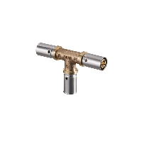 Тройник прессовый Oventrop Д 63 х 40 х 63 латунь