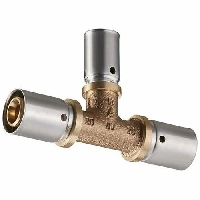 Тройник прессовый Oventrop Д 26 х 16 х 20, бронза (RX)