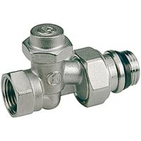 Клапан Giacomini R715TG, прямой, 3/4", 3/4", ВН, хромированный, отвод с герметичной прокладкой
