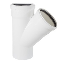 Тройник 45гр. PP Rehau Raupiano Д 110