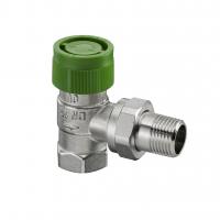 Вентиль термостатический Oventrop серия AZV, угловой, Дн 15 х 1/2", ВН, никелированный