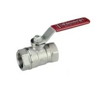 Кран шаровой Giacomini R250D, 2.1/2", ВВ, ручка-рычаг красный, хромированный (R250X009)