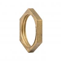Гайка стопорная Elsen В, 1/2", латунь, без фланца