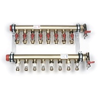 Коллектор промышленный Rehau, 1.1/2", IVKE 2, выход-3/4", латунь