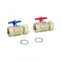 Комплект шаровых кранов Rehau G1" для коллекторов HKV/HLV