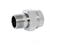 Сгон Giacomini прямой, НВ, 1.1/2", 1.1/2", латунь, хромированный