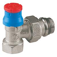 Клапан Giacomini R401TG, угловой, 1/2", 1/2", ВН, хромированный, отвод с герметичной прокладкой