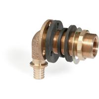 Угольник настенный Rehau В, 16 х 1/2 длина, мм-55, бронза (RX), для ДСП, длинный