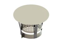 Дождевой колпак с искрозащитной сеткой, диаметр, мм-200