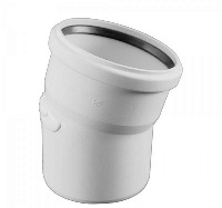 Отвод 15гр. PP Rehau Raupiano Д 90