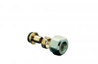 Присоединительный набор Oventrop НГ ЕК, 3/4", 20 x 2, латунь, НГ-никелированная, уплотнение-металлическое + уплотнительное кольцо