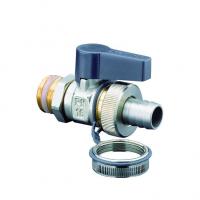 Кран шаровой Oventrop Optiflex KFE, Дн 10 х 3/8", Н, ручка-с ограничителем, никелированный