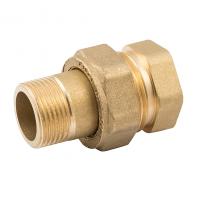 Сгон американка Elsen прямой, НВ, 3/4", 3/4", латунь, с плоским уплотнением