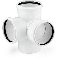 Крестовина 87гр. двухплоскостная PP Rehau Raupiano Д 110