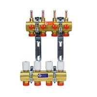 Сборный коллекторный узел Giacomini 1", R553F 2, выход-3/4" ЕК, латунь