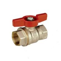 Кран шаровой Giacomini R911, DADO, 1.1/4", ВВ, ручка-бабочка красная, никелированный (R911X026)