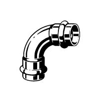 Угол BB 90гр. Viega Profipress , c SC-Contur, 18 мм, медь