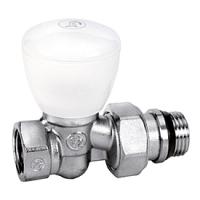 Клапан Giacomini R6TG, прямой, 1/2", 1/2", ВН, хромированный, отвод с герметичной прокладкой