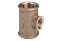 Тройник Viega ВВВ, 1", 3/4", 1", бронза (RX), переходной