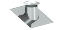 Проход через кровлю с уклоном 16 - 25гр., нерж. фартук, диаметр, мм-150