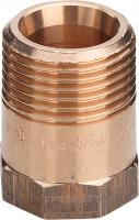 Ниппель-переход Viega НВ, 1/2", 3/8", бронза
